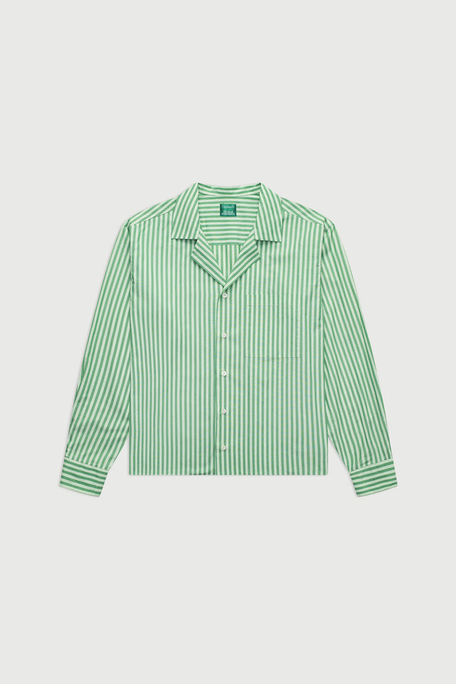 The Notched Collar Long Sleeve, Coppola Stripes